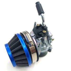 ATV 49cc 성능 19mm 카브 기화기 58MM 에어 필터 메인폴드 어셈블리(2행정 Cc 미니 포켓 바이크용)