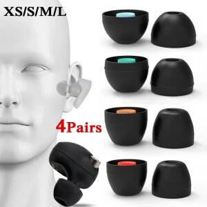 XS/S/M/L 소프트 실리콘 이어 팁 버드 Sony WF-1000XM4 WF-1000XM3에 적합 헤드폰 용 교체 캡 커버