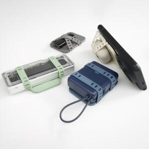 다기능 스트립 폰 오디오 디코더 보관 가방 USB DAC 포켓 마그네틱 탄성 키트가 포함된 클립