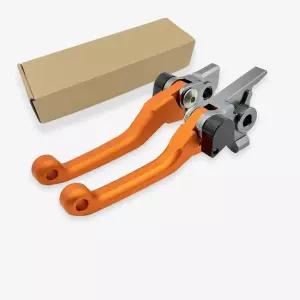 KTM 250 350 450 500 SXF XCF SX EXC-F용 일반 피벗 브레이크 및 클러치 레버 2014-2023 (오렌지)