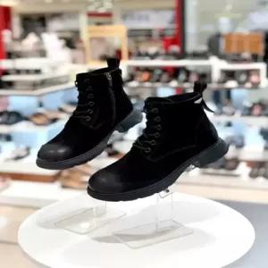 탠디 여성 누벅 골드장식 기모4cm 워커부츠X25P507BEPT
