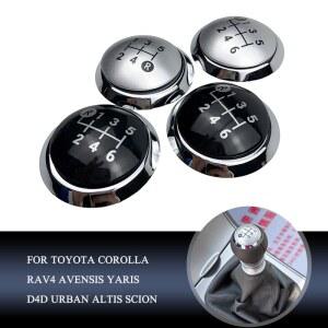 기어노브 기어봉 커버 56 스피드 기어 D4D YARIS URBAN AVENSIS 시프트 시프터 노브 RAV4 레버 COROLLA SCION TOYOTA 엠블럼 ALTIS