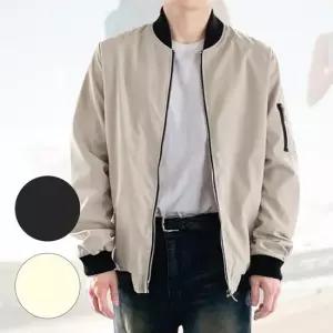 리빌모아 남자 바람막이 항공점퍼 블루종 집업 자켓 DMES-JKA-STS14181992-R