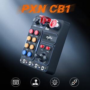 시뮬레이터 레이스 중앙 제어 상자 패널 PXN CB1 다기능 키 RGB 레이싱 게임용 맞춤형 PC 남성 여성 선물