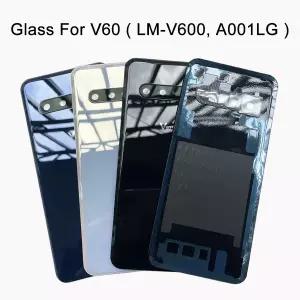LG V60 ThinQ 5G용 100% A 등급 유리 후면 커버 배터리 하우징 카메라 렌즈 교체 포함