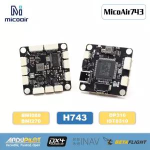 MicoAir743 30x30 비행 컨트롤러 듀얼 IMU는 Ardupilot/PX4/INAV/Betaflight 펌웨어를 지원