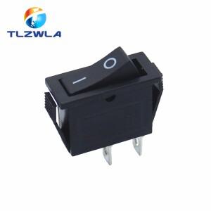 10PCS KCD3 로커 스위치 15A 250V/20A 2 핀 SPDT ON-OFF 블랙 보트 전원