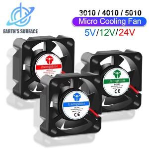 3010 팬용 3D 프린터 부품 12V 5V 2핀 DC 쿨러 마이크로 냉각 (히트싱크 라디에이터 J-헤드 핫엔드용)