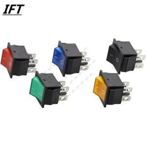 10pcs KCD4 로커 스위치 31x25mm On Off 4Pin Led 16A 250V T85 20A 미니 소형 소형 빛 2 램프 로켓