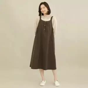 [NS홈쇼핑]애비뉴투지 엄마옷 멜빵 조끼 뷔스티에 여성 봄 가을 롱 원피스 O08132...