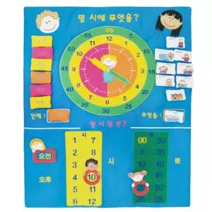 유아학습 한글 교육차트 시간표 인체해부판 만들기