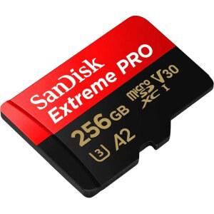 SANDISK EXTREME PRO MICRO SDXC UHS-I U3 A2 V30 메모리 카드 (256GB)