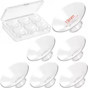 유축기 플랜지 인서트 6개입 와이드 마우스 13mm 쉴드용 액체 실리콘 Momcozy Spectra Medela Elvie Eufy와