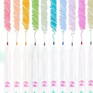 10색 가는선 수성마커 동물색칠하기 화이트보드마카 유아색칠놀이