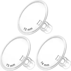 Maymom MyFit 플랜지 크레이터 골디 팩 12 13 14mm 메델라 유축기 및 와이드 베이스 내로우 커넥터 호환
