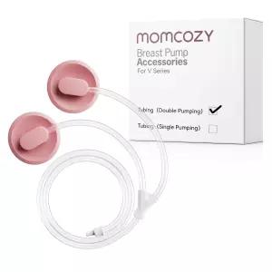 V1 Pro/V2 유축기를 위한 Momcozy 교체용 더블 튜빙 1팩
