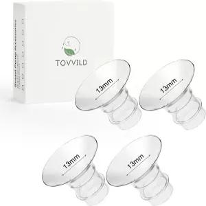 TOVVILD 13mm 플랜지 인서트 24mm 플랜지/쉴드용 4개 Momcozy/eufy/Spectra 유축기 및 펌프 부품과 호환