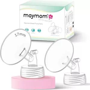 Maymom 2x17mm 와이드 넥 펌프 부품 Spectra S1/S2 호환 가능 마우스 플랜지 포함 원래 쉴드는 아님 작은