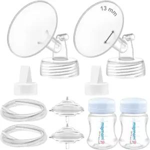 Maymom 펌프 부품은 Spectra S2 S1 13mm 플랜지 밸브 튜브 병 역류 방지기와 호환되며 원래 교체용 덕빌