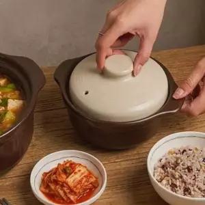 오븐용도자기냄비 도자기 내열 냄비 1100ml 뚝배기 찌개 직화용 전골용 오븐 계란 밥솥