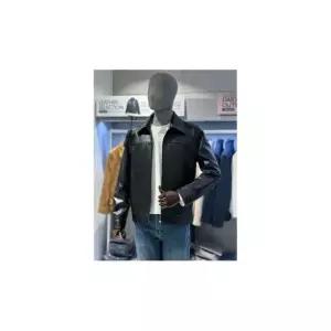 트루젠 리얼레더 천연양가죽 블랙 트러커 블루종 캐주얼 자켓 SI5526015054