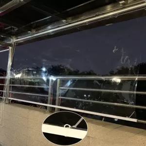 투명 비닐 블라인드 현관 쉘터 차폐 창문용 텐트 투명한 렉산 암막 윈드가드 쉐이드