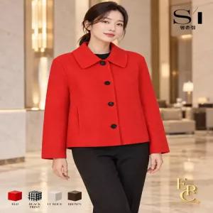 [SI][ SI ] 싱글버튼 카라 숏 코트(SP-JRX9133)_epc
