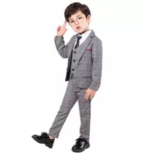 아기 남아 유아 아동 데일리 4종 자켓 팬츠 조끼 보타이 정장 세트 (남여공용)