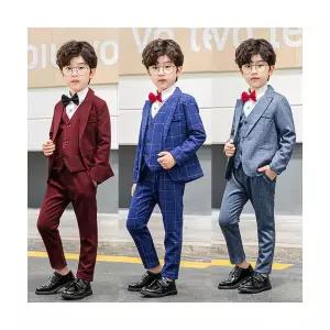 주니어 유아정장 아동 남아 아기 돌아기 맥시 체크 4종세트