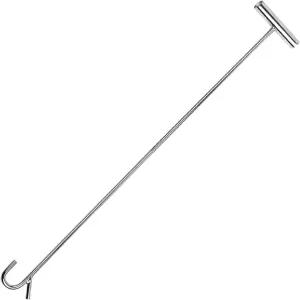 THMMN 5th Wheel Pin Puller 31in Heavy-Duty Solid Steel Chrome Plated 1pack 트럭 트레일러 중량물용