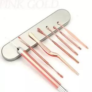 led 귀이개 휴대용 스테인레스 7종 귀이개 귀지 제거 관리 제거기 귀파개 어린이 보관함 청소기 케이스