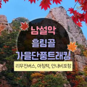 [강원] 리무진버스 가을 단풍 남설악 흘림골 트래킹 당일여행