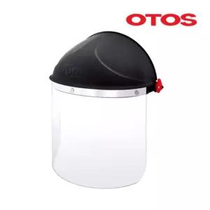 OTOS 보안면 F-65A (맨머리형) 얼굴보호/쉴드/방역/마스크/안면/보호/보호대/안전모/용접/부착/부착형/투명