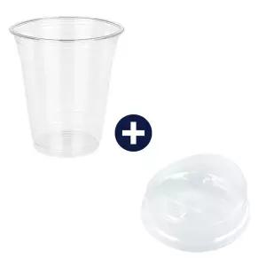 430ml 커피용기 커피컵 14온스 98파이 아이스컵 머그롱개폐리드 세트 100개