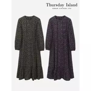 [써스데이아일랜드][Thursday Island] 라운드넥 허리밴딩 원피스 (T238MOP250W)
