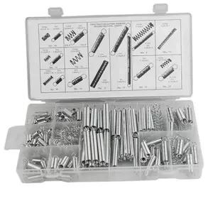 인장 스프링 종류별 수리용 인장 스프링 20종200pcs 다용도 공업용 철제 키트 수선용 보관함 케이스 압축