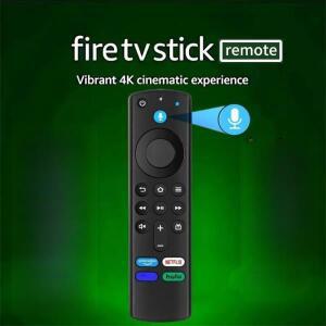 음성 호환 리모컨 블루투스 컨트롤러 Fire TV Stick 4K  Lite Cube용 앱 단축키 포함