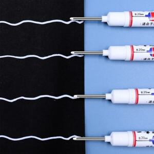 긴헤드 20mm 화이트 마커 펜, 가는 팁, 무독성, 속건성 알코올 드로잉, 그래피티, 금속, 목재용 깊은 구멍