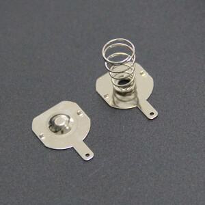 18650 배터리 접촉 스프링 밴드 플레이트 커넥터, 양극 음극 박스, 파워 뱅크, 18.5x16mm, 10 쌍