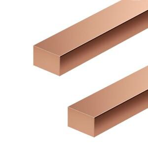 구리 평형 버스바 직사각형 바 열전도성 및 전기 금속 막대 100mm-300mm 길이