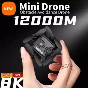 V2 미니 드론 8K HD 카메라 FPV RC 가용 RTF 쿼드콥터 접이식 5면 장애물 회피 WiFi 10KM
