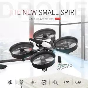 H36 미니 드론 4채널 6축 1개 배터리 리스 모드 헬리콥터 360 ° 플립 원버튼 리턴 RC 쿼드콥터 선물