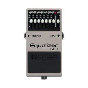 BOSS GE-7 이퀄라이저 | 컴팩트 그래픽 부스트/컷 페달 EQ 맞춤형 슬라이더 볼륨 레벨 최적화 조절용 밴드별 기타 주파수 기타리스트 7밴드 15dB