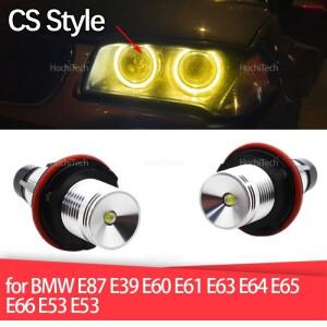 BMW호환 E87 E39 E60 E61 E63 E64 E65 E66 E53 CSL 스타일 레몬 옐로우 LED 마커 라이트 20W/쌍 고출력 엔