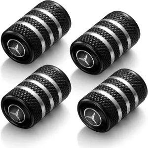 메르세데스 벤츠 CESM CLK GLK GL AB AMG와 호환되는 4PCS 타이어 밸브 스템 캡 알루미늄 합금 자동차 SUV