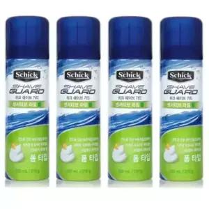 쉬크 쉐이브가드 센서티브 라임폼 210g 4개 / 면도크림 쉐이빙폼