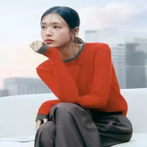 26SS 알파카혼방 레이어드 풀오버