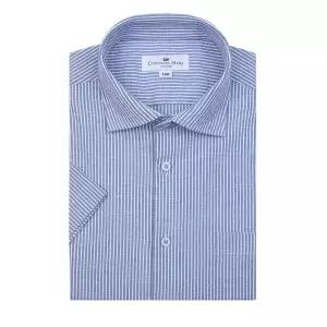 카운테스마라 스판 린넨마 시어서커지짐이 런던 스트라이프 일반핏 반소매 셔츠 CDCZ2C6402B0 GKD457