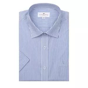 카운테스마라 스판 런던 스트라이프 일반핏 반소매 셔츠 CDCZ2P5403B0 TPH547