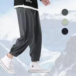 아이스 남성 와이드 조거팬츠 여름 항아리바지 밴딩 데일리 3color